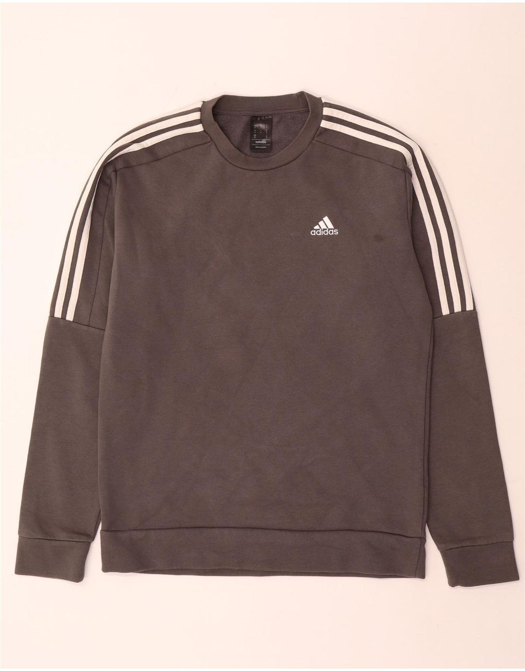 Adidas Hombre Sudadera Jumper Pequeño Gris
