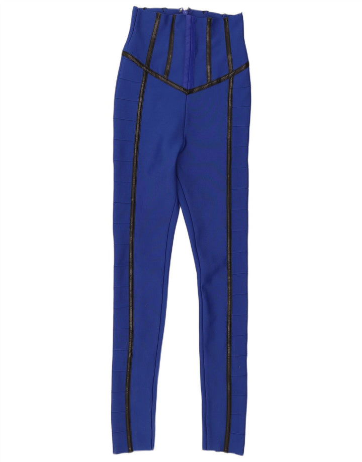 KAREN MILLEN Leggings para mujer UK 6 XS Azul Poliéster