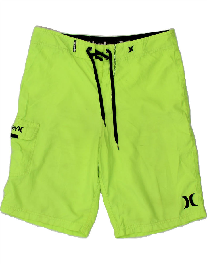 HURLEY Mens Swimming Shorts Medium Green Vintage Hurley and Second-Hand Hurley from Messina Hembry 
