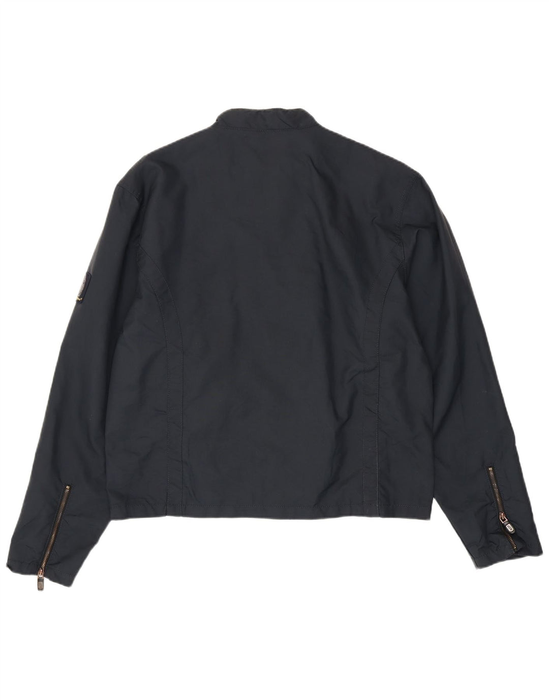 Refrigue Chaqueta bomber para hombre UK 44 2XL Azul marino Colorblock Nylon