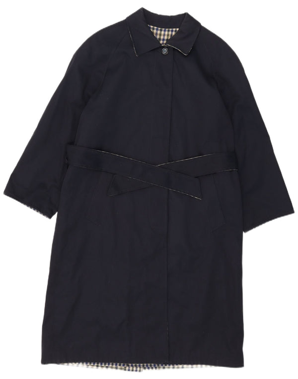 Abrigo reversible vintage para mujer IT 42 Poliéster azul marino medio