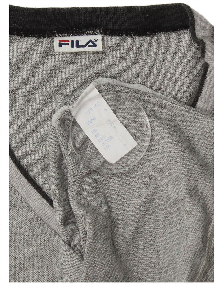 Camiseta Fila Hombre Top Algodón Gris Medio