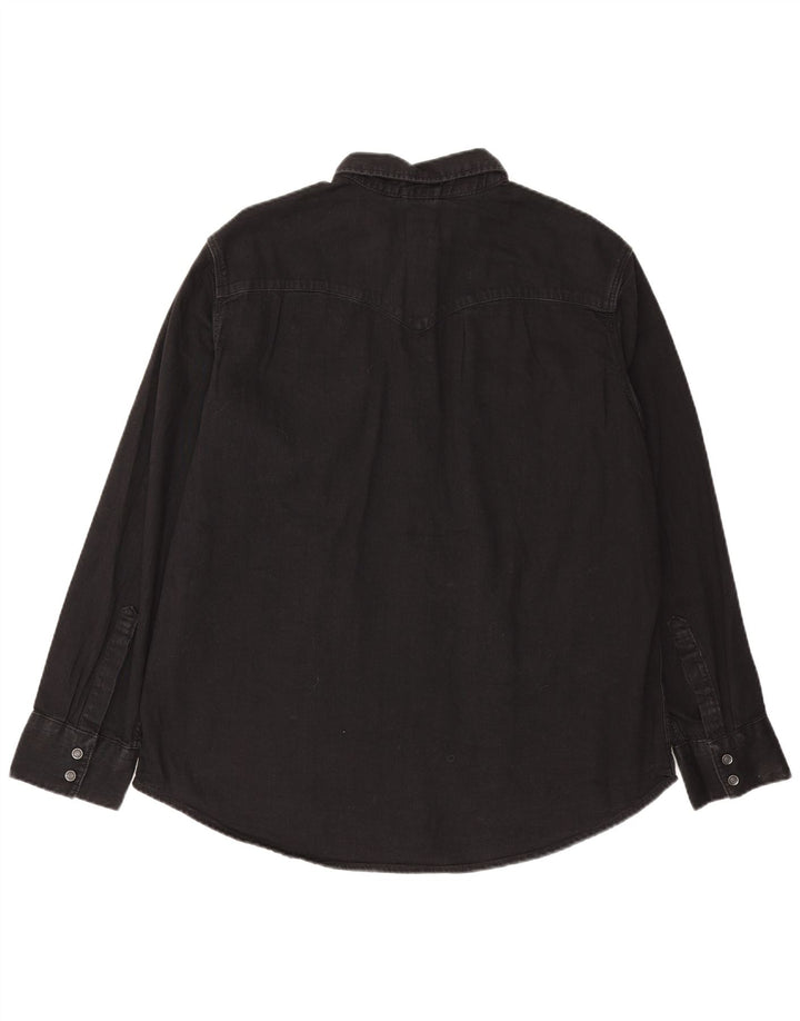 Levi's Camisa vaquera estándar para hombre XL Algodón negro
