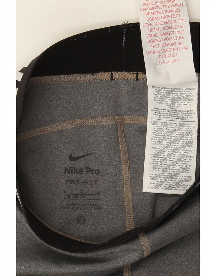 Nike Leggings gráficos para niñas 12-13 años Grande Gris Colorblock Poliéster