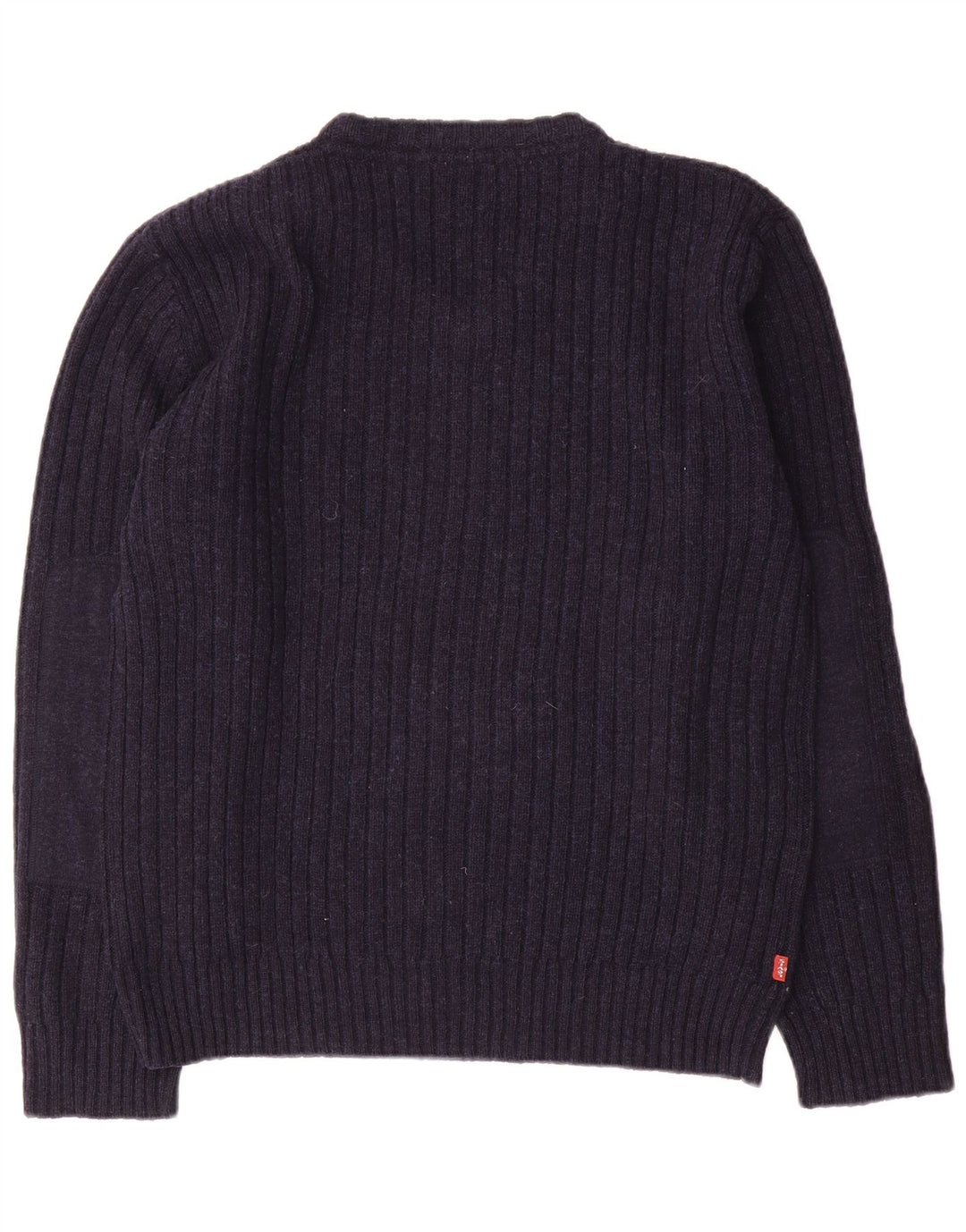 Levi's Jersey con cuello en V para hombre de lana azul marino grande