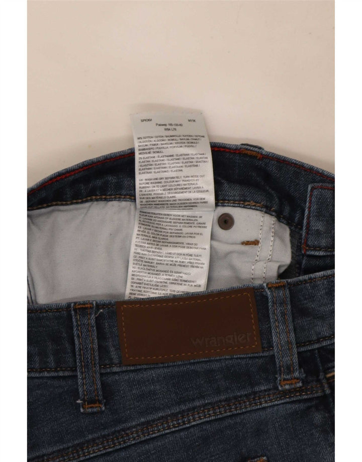 Wrangler Vaqueros Rectos Regulares Para Hombre W33 L30 Algodón Azul