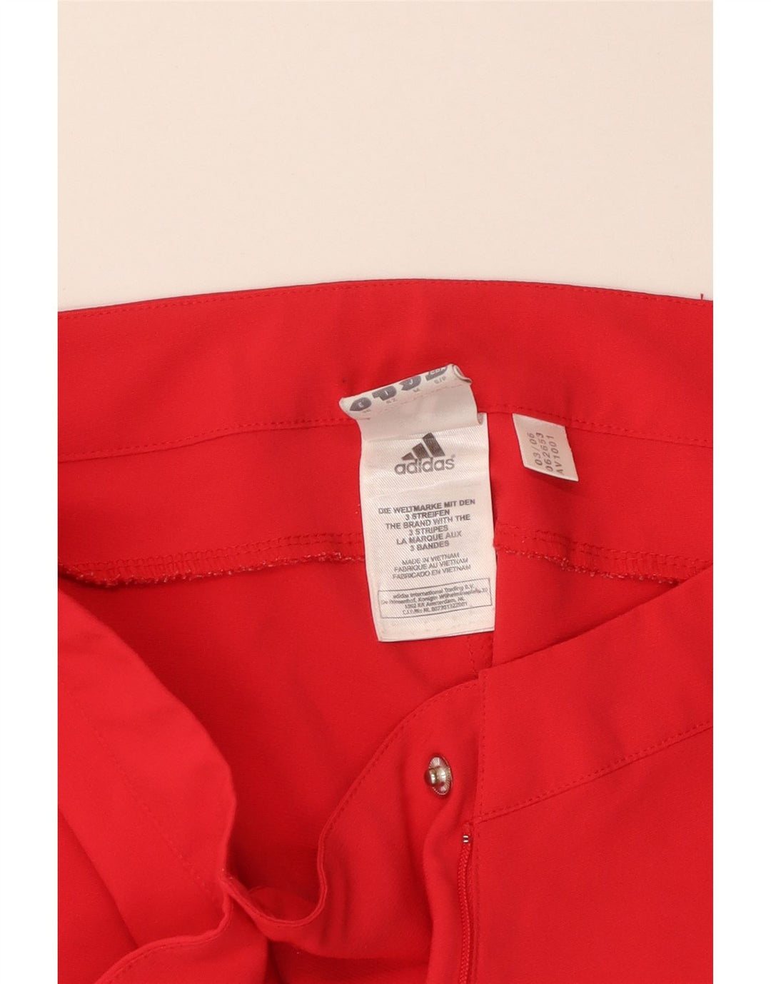 ADIDAS Bermudas Climalite para mujer UK 10 Small W30 Poliéster rojo