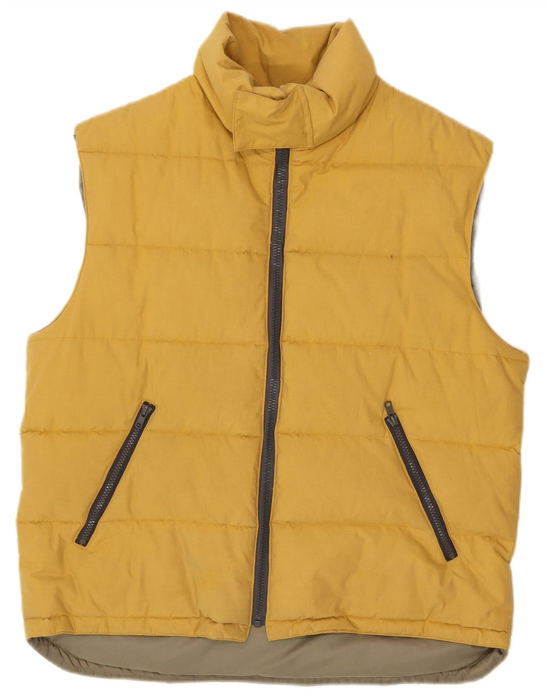 Sergio Tacchini Chaleco acolchado para hombre UK 40 Large Amarillo
