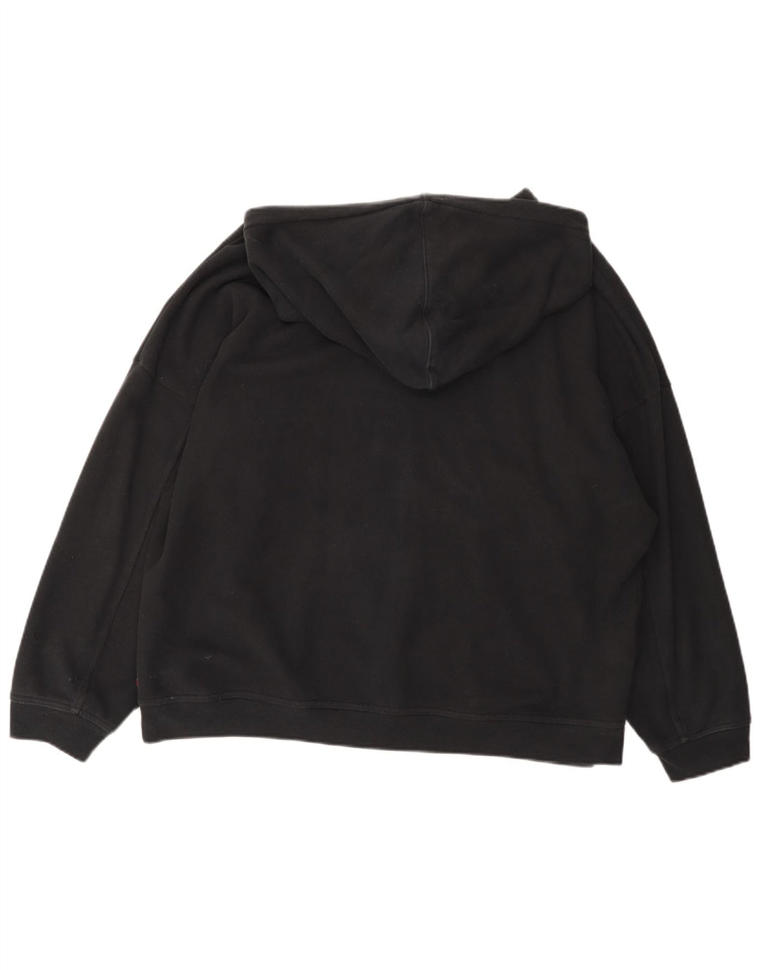 LEVI'S Jersey con capucha extragrande gráfico para mujer Reino Unido 46 Grande Algodón negro