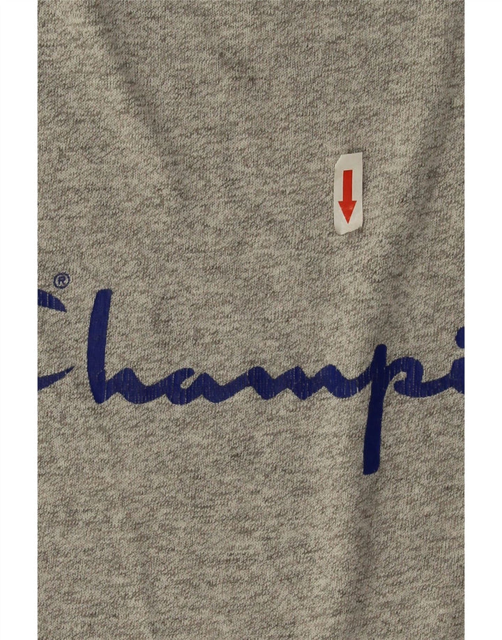 Champion Camiseta gráfica para hombre Top grande gris moteado