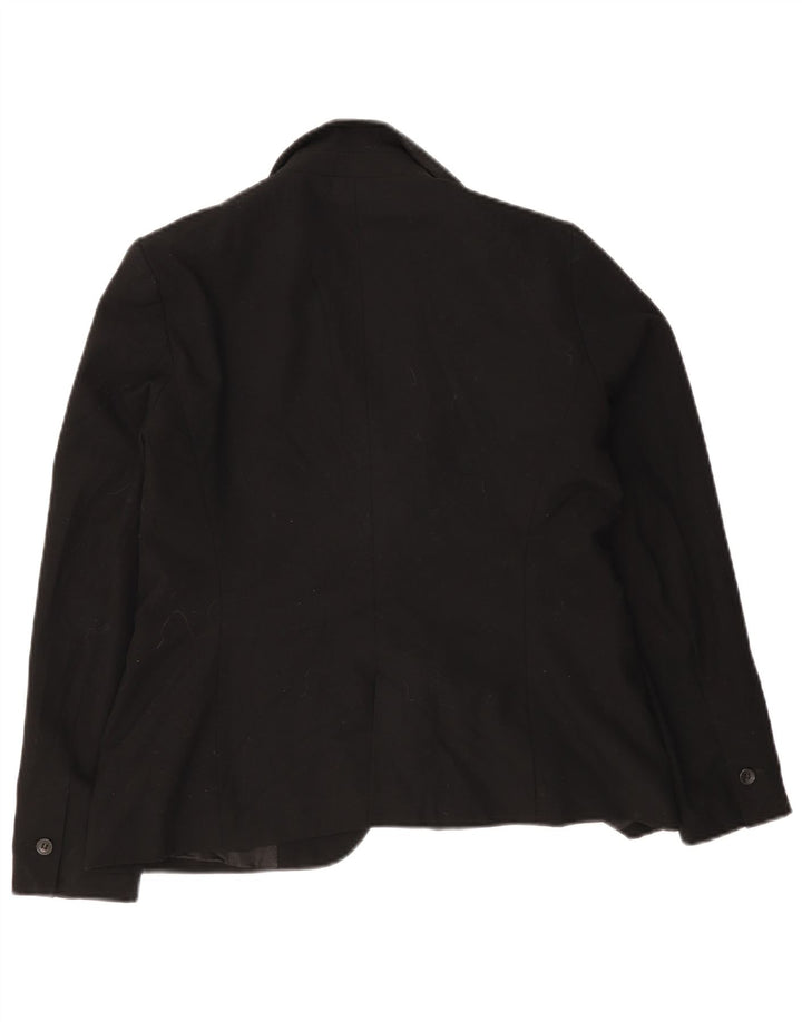 Zara Chaqueta Blazer De 1 Botón Para Mujer EU 42 Grande Negro