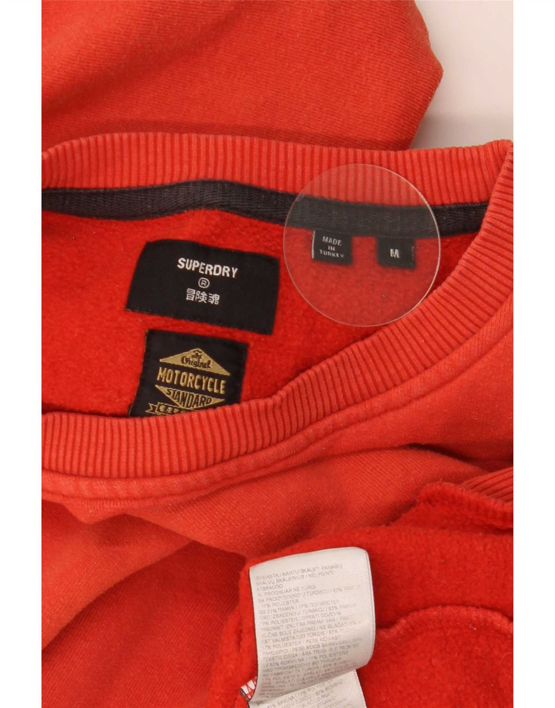 Superdry Sudadera Estampada Con Estampado De Algodón Naranja Medio