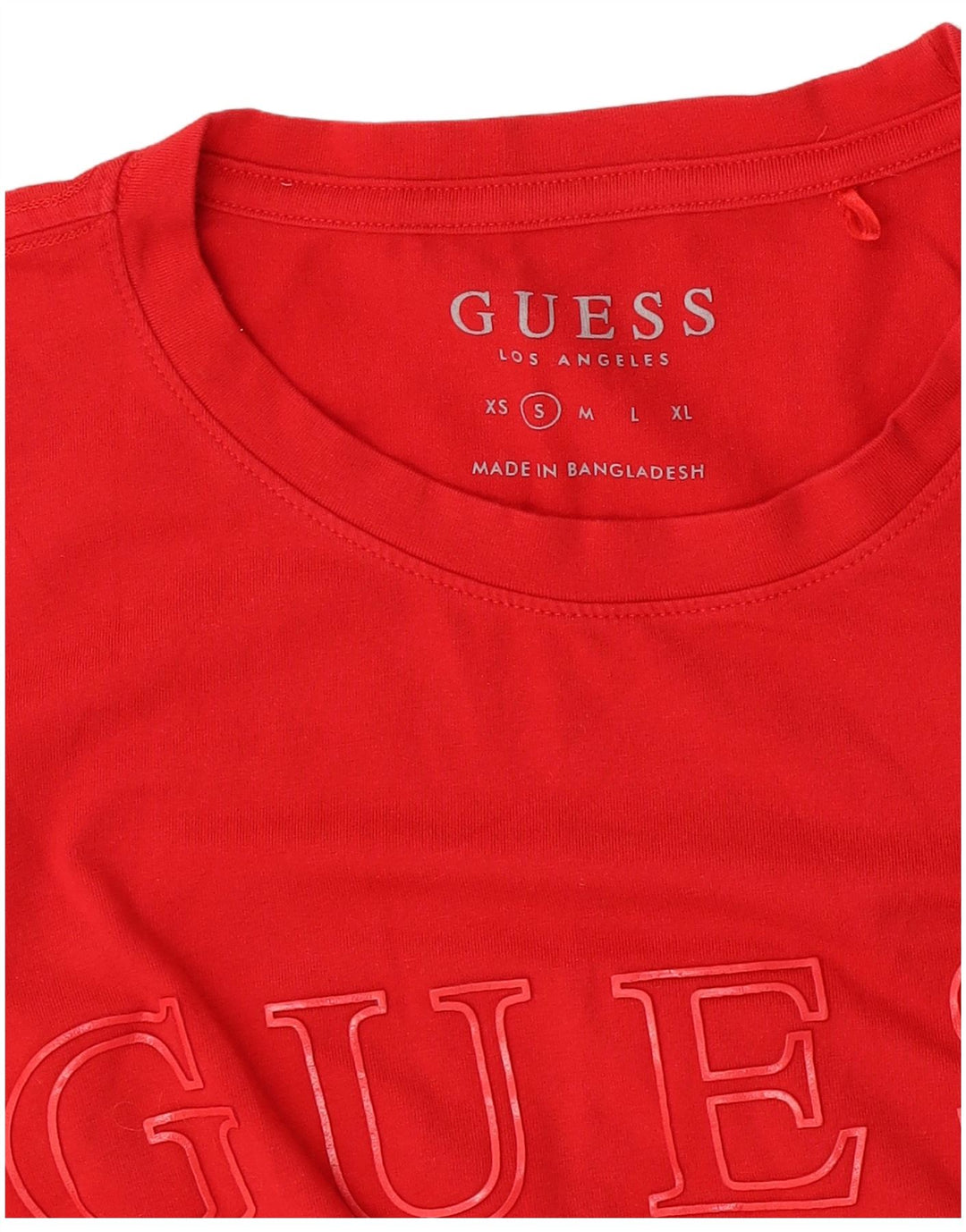 Guess Camiseta gráfica para mujer Top UK 10 Small Red