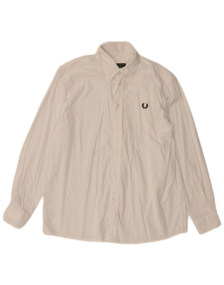 Fred Perry Camisa Niño 11-12 Años Blanco Algodón