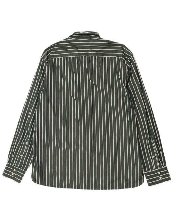 Camisa Tommy Hilfiger Hombre XL Algodón Rayas Verde