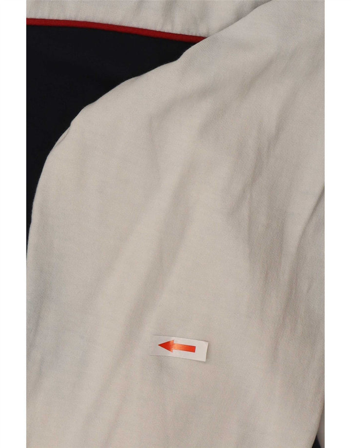 Hugo Boss Hombre Chaqueta superior de chándal con bloques de color blanco grande