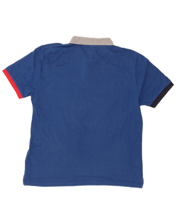 Polo North Sails Hombre Regular Fit Algodón Color Block Azul Marino Medio