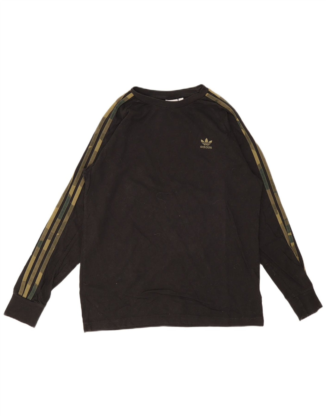 ADIDAS Hombre Top Manga Larga Medio Algodón Negro
