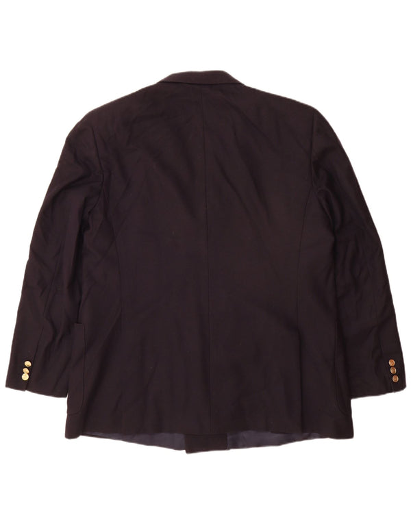 Burberrys Chaqueta tipo blazer con doble botonadura para hombre IT 56 XL Lana azul marino