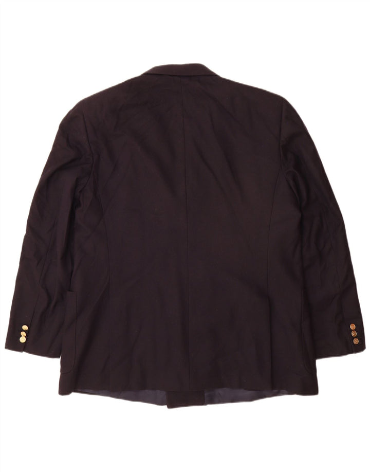 Burberrys Chaqueta tipo blazer con doble botonadura para hombre IT 56 XL Lana azul marino