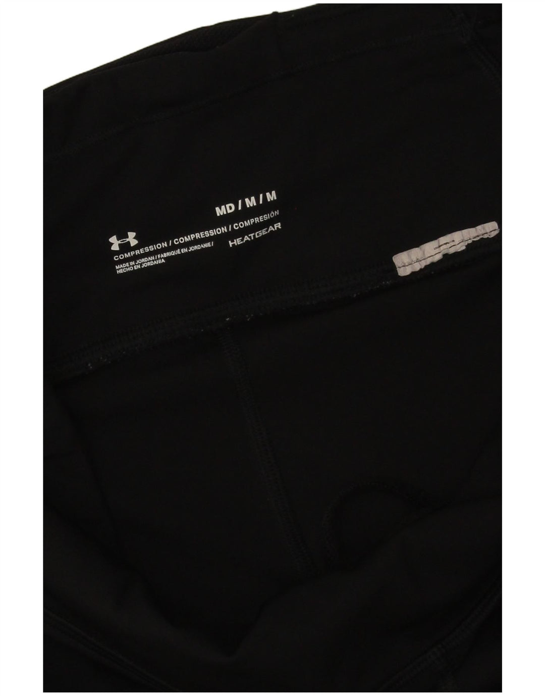 Under Armour Leggings con estampado abstracto Heat Gear para mujer, talla M, color negro