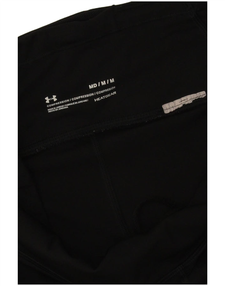 Under Armour Leggings con estampado abstracto Heat Gear para mujer, talla M, color negro