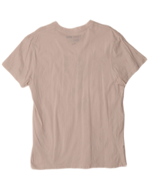 Vans Camiseta con gráfico de ajuste personalizado para hombre, talla grande, algodón blanco