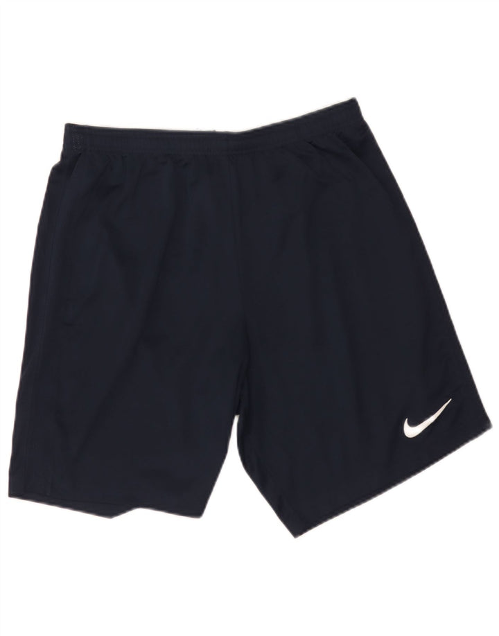 Nike - Pantalones cortos deportivos Dri Fit para hombre, talla grande, poliéster, color azul marino