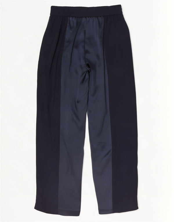 Pantalones casuales para mujer Escada EU 38 Medium W32 L29 Azul marino Colorblock