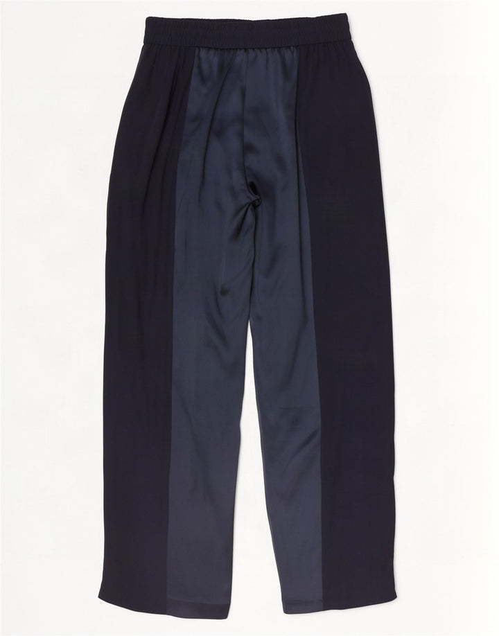 Pantalones casuales para mujer Escada EU 38 Medium W32 L29 Azul marino Colorblock