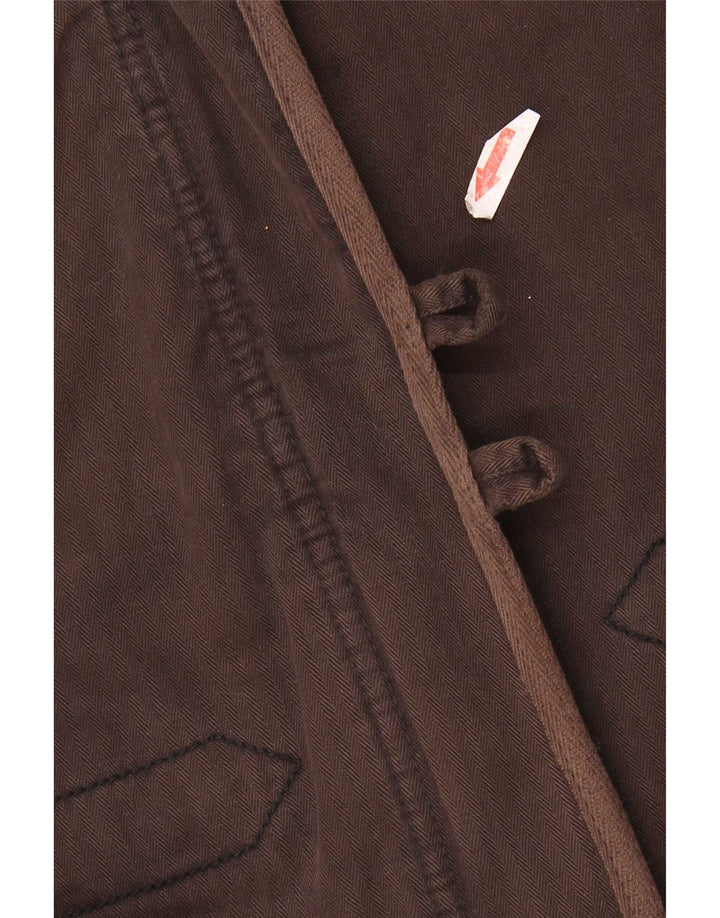 Levi's Chaqueta cortavientos para mujer UK 10 Small Brown Herringbone