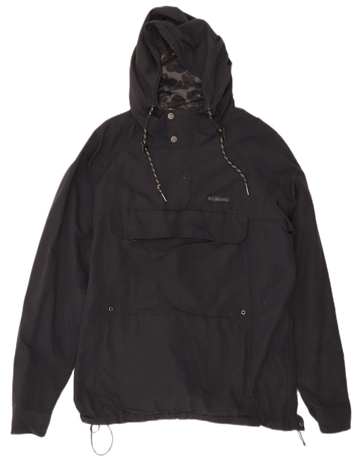 Columbia Chaqueta impermeable con capucha para hombre, talla 40, nailon gris grande