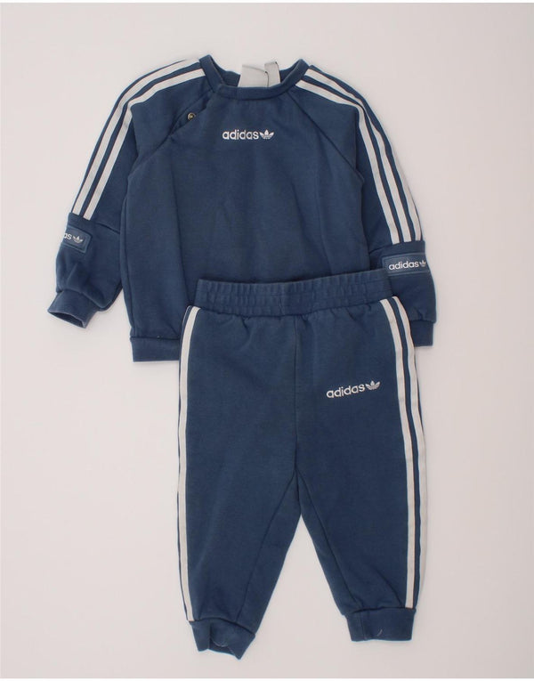 Adidas Chándal completo gráfico para bebé niño 12-18 meses Algodón azul