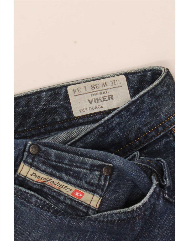 Diesel Hombre Viker Vaqueros Rectos W38 L34 Algodón Azul
