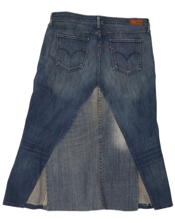 Levi's Falda vaquera ajustada Demi Curve para mujer W32 Algodón azul grande