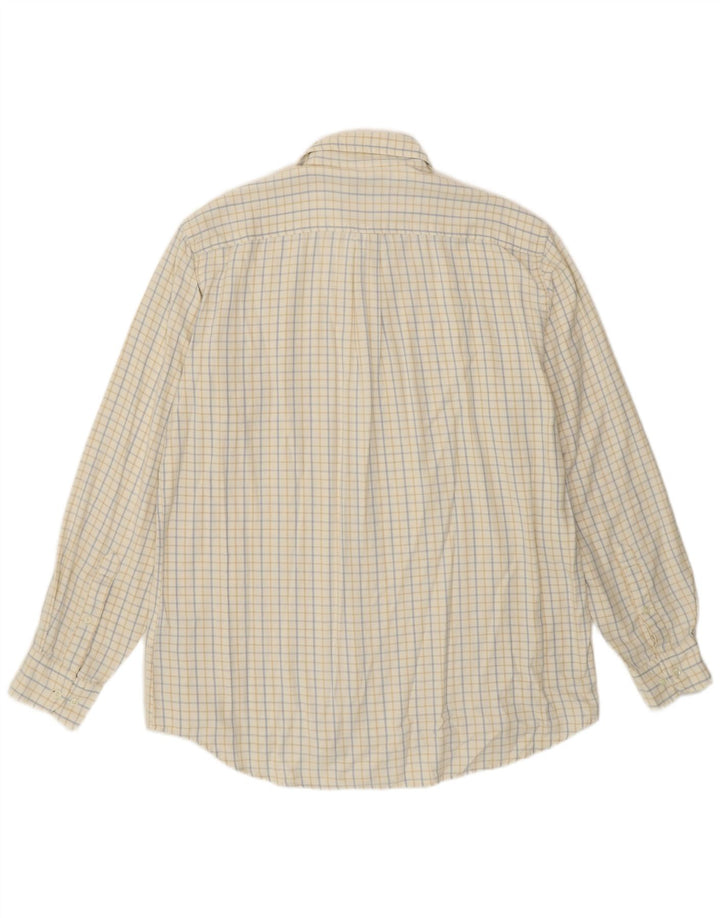 Camisa Kappa Hombre XL Off White Check Algodón