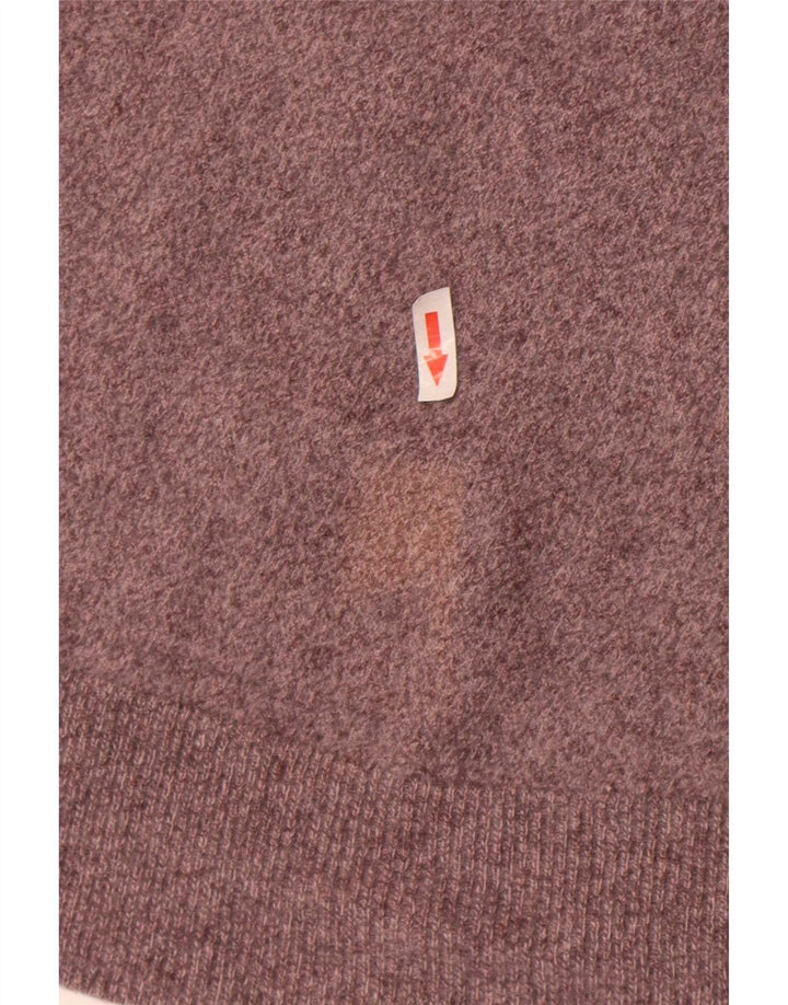 Massimo Dutti Jersey de cuello vuelto para mujer UK 8 Small Gris Lana