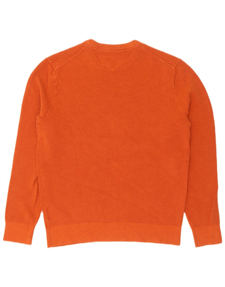 Tommy Hilfiger Jersey con Cuello Redondo para Hombre de algodón Naranja Medio