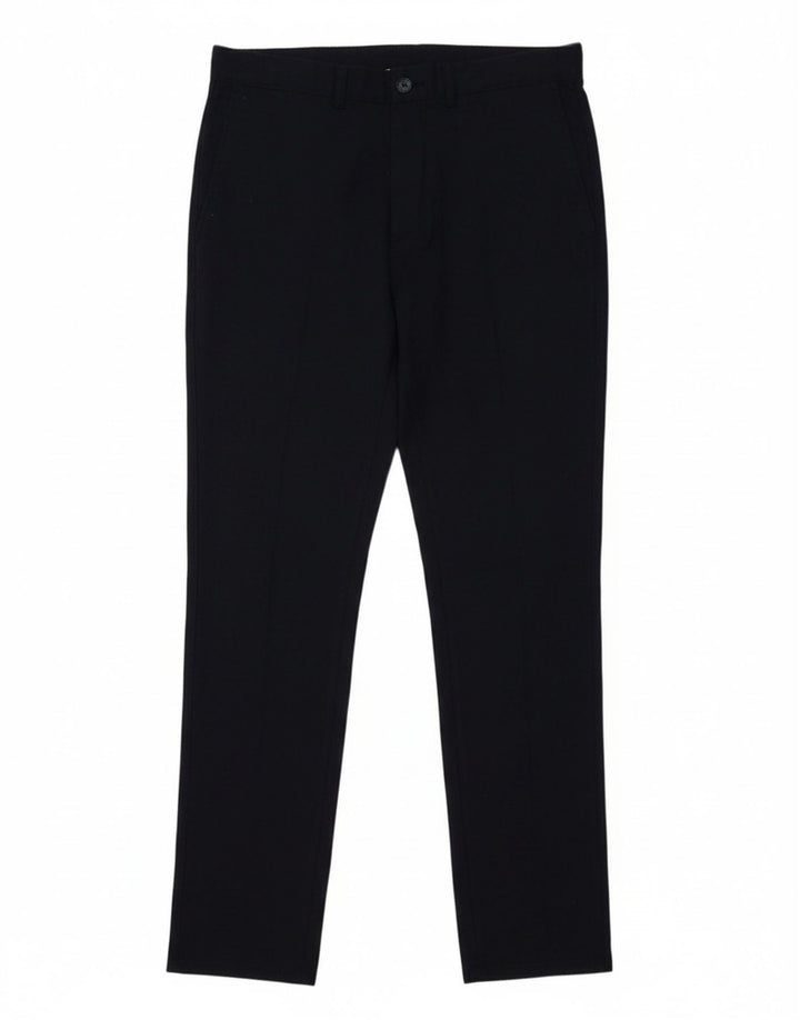 ZARA Mens Slim Chino Trousers EU 40 Medium W31 L29 Navy Blue Polyester