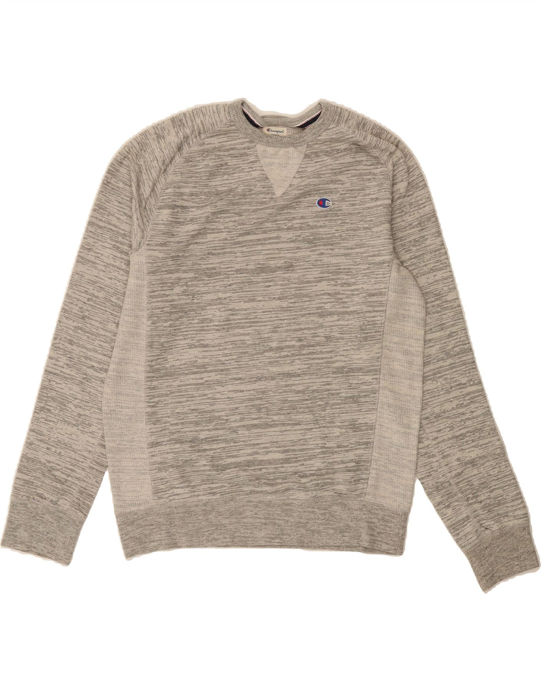 CHAMPION Mens Sweatshirt Jumper Small Grey Pinstripe Cotton Vintage Champion and Second-Hand Champion from Messina Hembry 