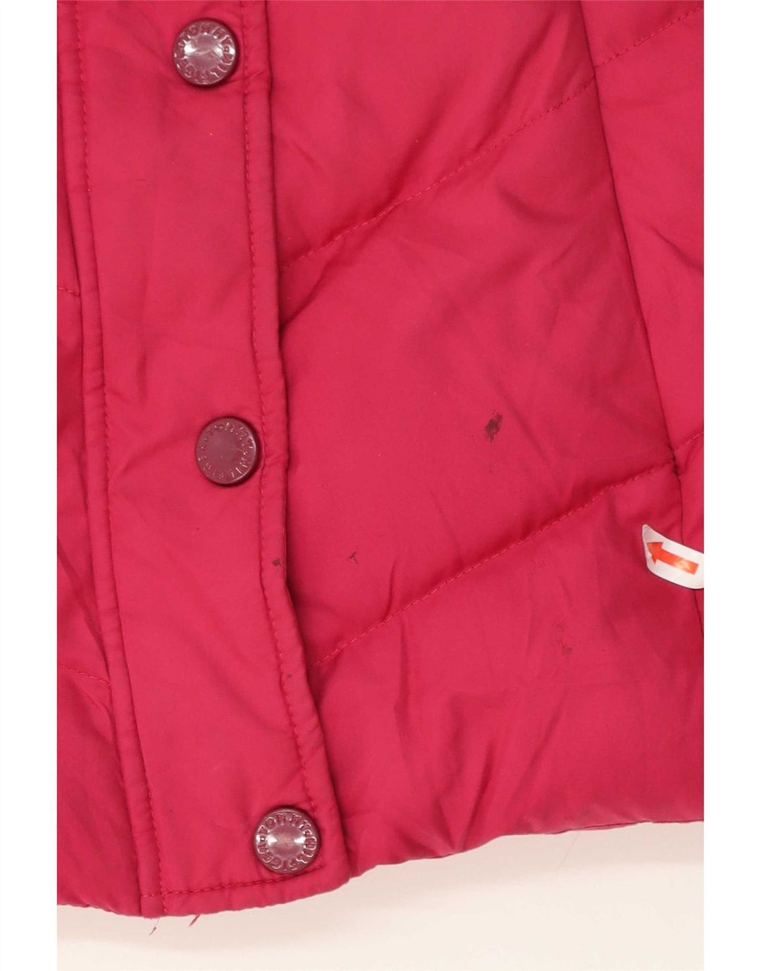 Tommy Hilfiger Chaqueta acolchada con capucha para mujer UK 10 Small Pink Poliéster