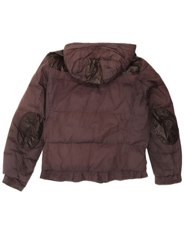 Hugo Boss Chaqueta acolchada con capucha para hombre UK 38 Medium Granate
