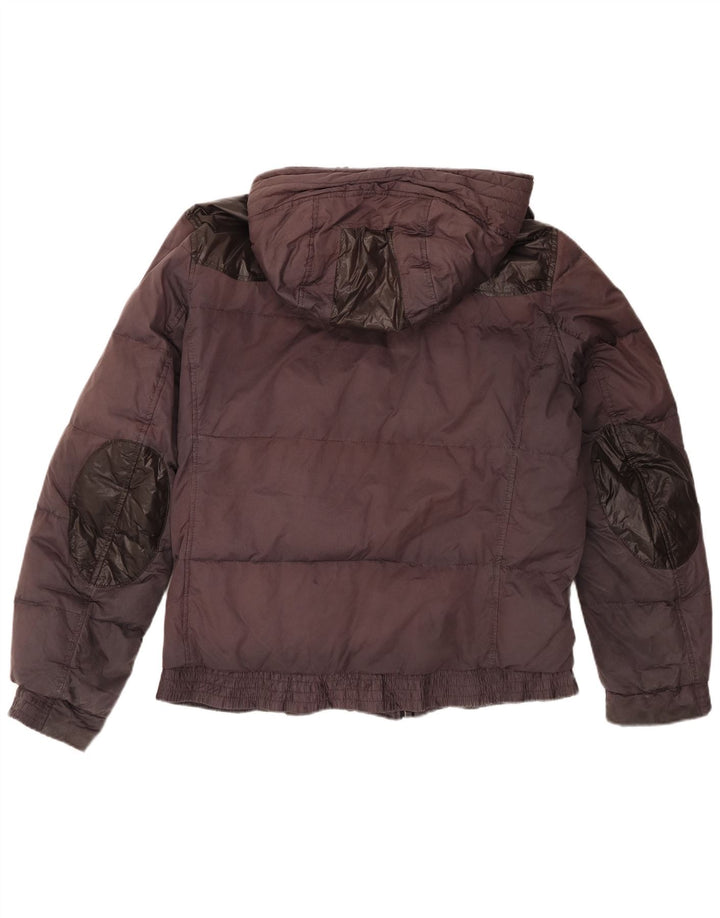Hugo Boss Chaqueta acolchada con capucha para hombre UK 38 Medium Granate
