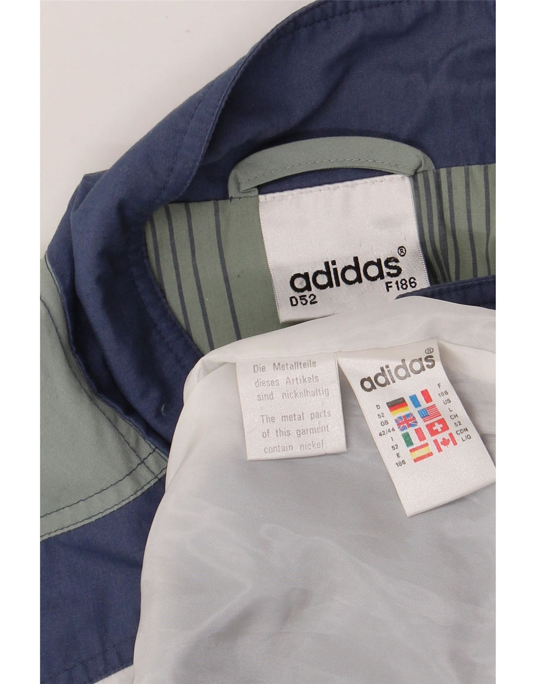 Chaleco ADIDAS para hombre UK 42/44 Poliéster con bloques de color multicolor grande