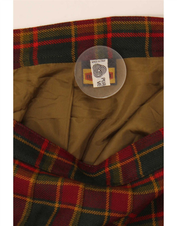 Falda plisada Steinbock para mujer W32 Large Red Check