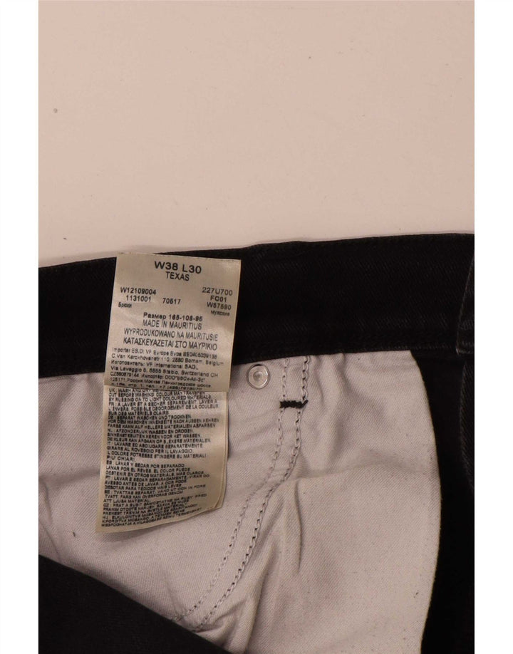 Wrangler Vaqueros rectos Texas para hombre W38 L30 Algodón negro