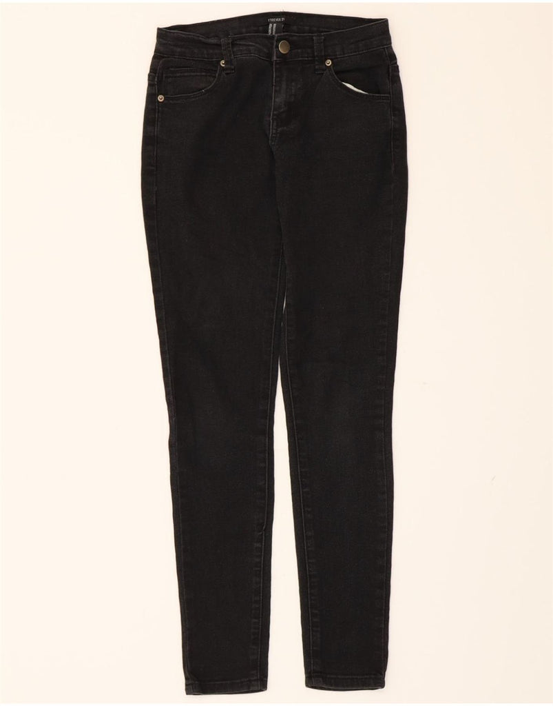 FOREVER 21 Womens Skinny Jeans W24 L29 Black Cotton Vintage Forever 21 and Second-Hand Forever 21 from Messina Hembry 