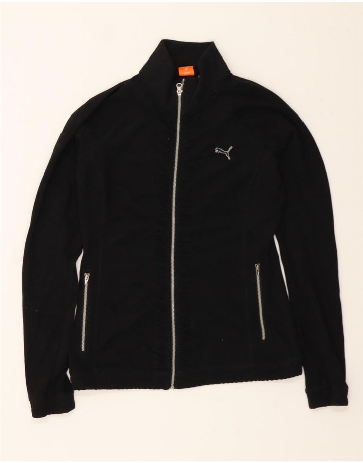 PUMA Chaqueta de chándal para mujer UK 10 Small Black Poliéster