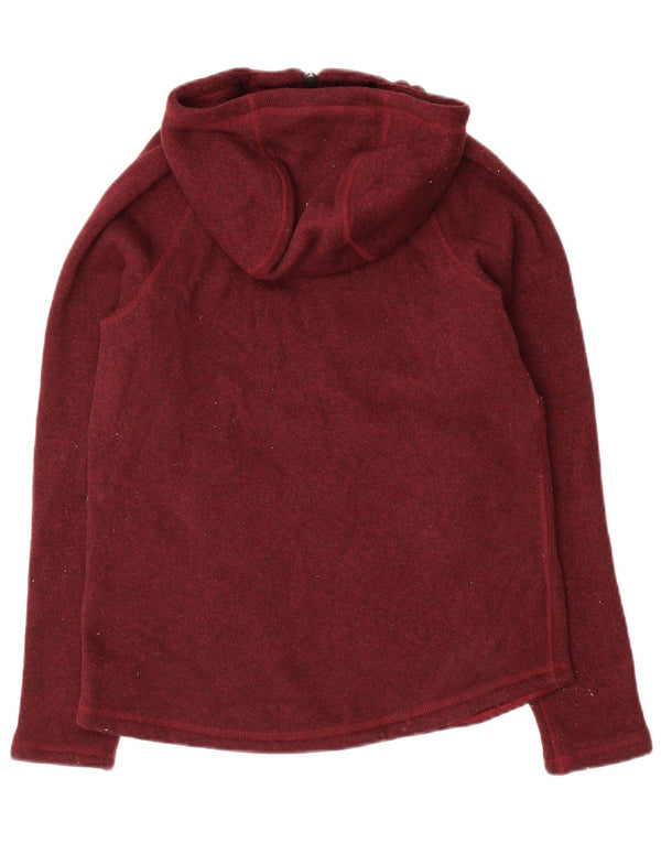 The North Face Jersey con capucha Sherpa para mujer UK 6 XS Borgoña moteado