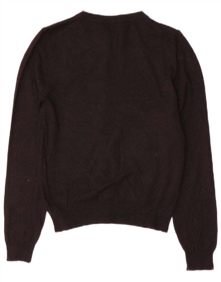Marks & Spencer Suéter tipo cárdigan para mujer UK 8 Small Viscosa negra
